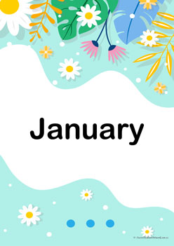 Monthly Title Pages 1 - January Display Page