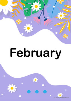 Monthly Title Pages 2, February Display Page