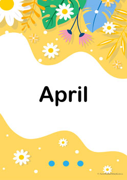 Monthly Title Pages 4, April Display Page