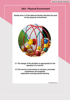 National Quality Standards Quality Area 3 Physical Environment Posters Early Childhood