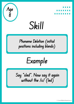 Developmental Sequence Of Phonological Skills 6
