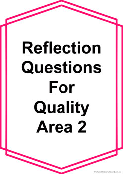 Reflection Question Posters Standard 2