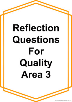 Reflection Question Posters Standard 3