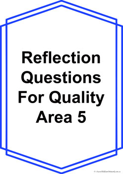 Reflection Question Posters Standard 5