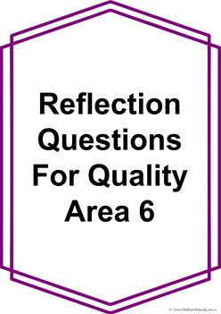 Reflection Question Posters Standard 6