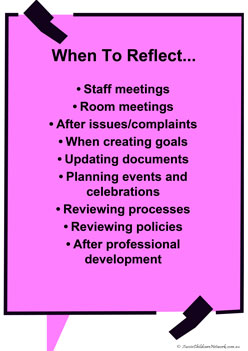 Reflections In Action Posters 2, critical reflection in childcare