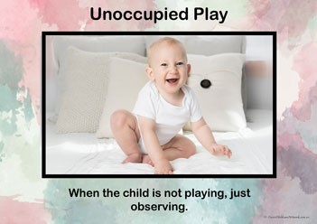 Stages Of Play Posters 1, unoccupied play posters