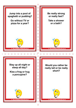 Would You Rather Flashcards - Aussie Childcare Network
