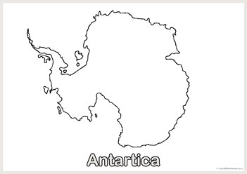 Continent Colouring Antartica, colouring continents, seven continents colouring pages, continents of the world colouring
