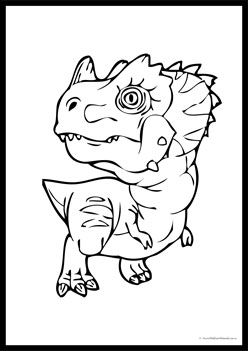 Dinosaur Colouring Pages 12