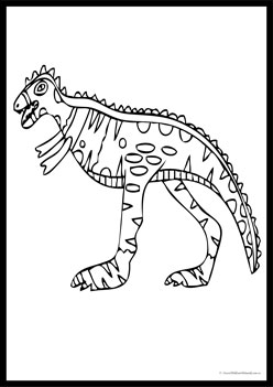 Dinosaur Colouring Pages 16