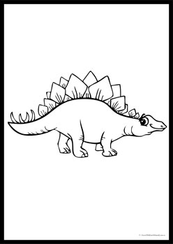 Dinosaur Colouring Pages 3
