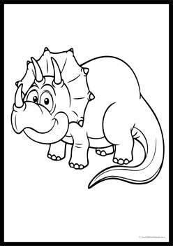 Dinosaur Colouring Pages 4