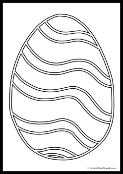 Easter Egg Colouring Pages 1