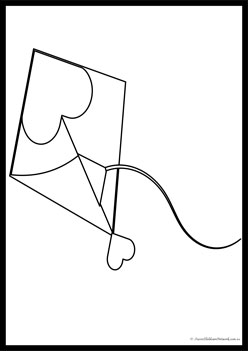 Kite Colouring Pages 2