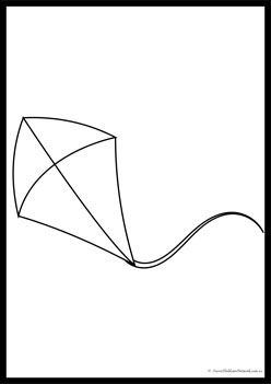 Kite Colouring Pages 3