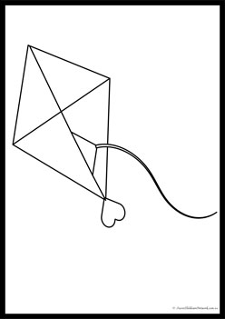 Kite Colouring Pages 4