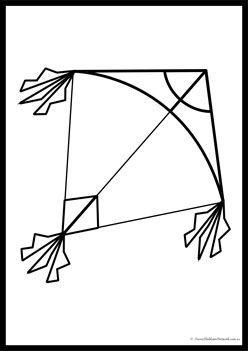Kite Colouring Pages 6