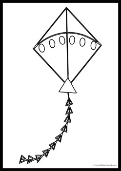 Kite Colouring Pages 7
