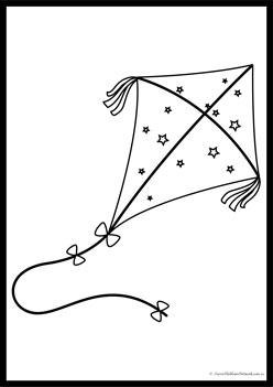Kite Colouring Pages 8