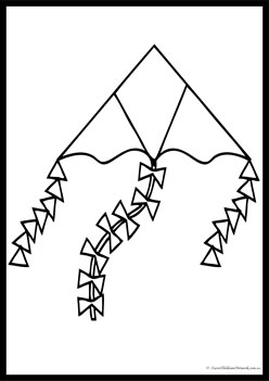 Kite Colouring Pages 9