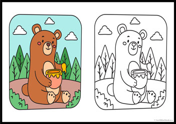 Matching Colours Colouring Pages 1, colouring pages for kids