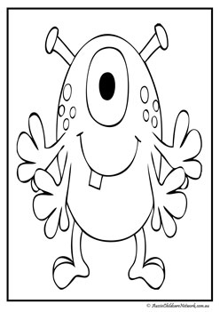 monster colouring pages monster theme halloween theme colouring worksheets