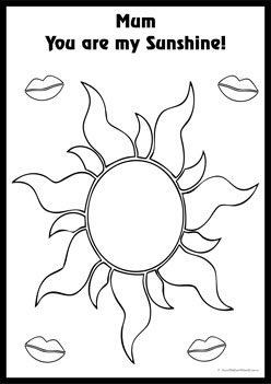 Mothers Day Colouring Pages, mother's day colouring
