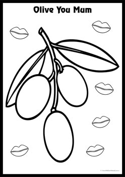 Mothers Day Colouring Pages 5, mothers day love