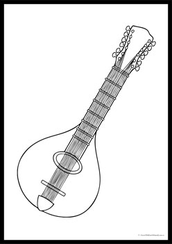 Musical Instruments Colouring Pages 10