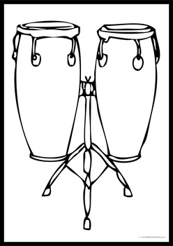 Musical Instruments Colouring Pages 12