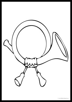 Musical Instruments Colouring Pages 13