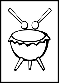 Musical Instruments Colouring Pages 17