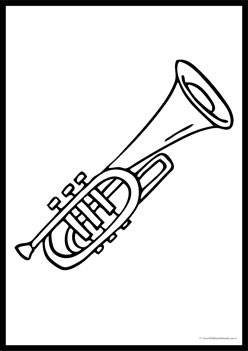 Musical Instruments Colouring Pages 20