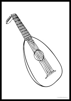 Musical Instruments Colouring Pages 25