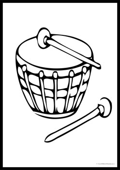Musical Instruments Colouring Pages 29