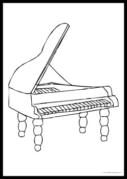 Musical Instruments Colouring Pages 3