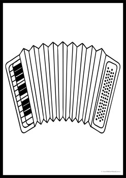 Musical Instruments Colouring Pages 5