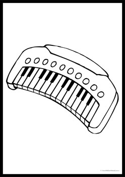 Musical Instruments Colouring Pages 7