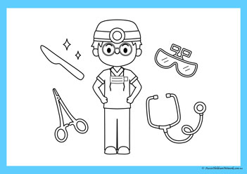 Occupation Colouring Pages 8