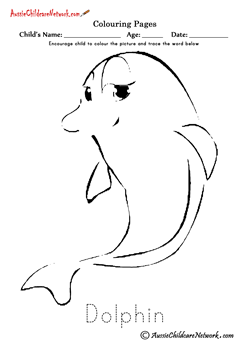 ocean coloring pages coloring Dolphin Cartoon