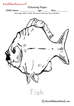 preschool coloring pages colouring fishes