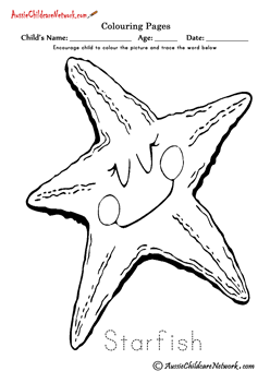 free coloring pages sea animals colouring ocean Starfish