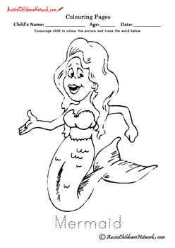 ocean creatures coloring pages coloring Mermaid