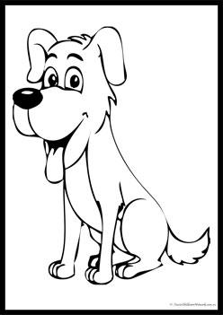 Pet Colouring Pages Dog