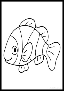 Pet Colouring Pages Fish