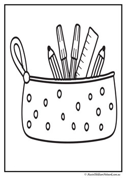 school colouring pages, school readiness colouring worksheets for preschoolers