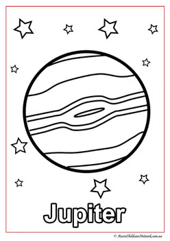 jupiter space colouring pages solar system planet colouring worksheets
