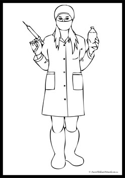 Veterinary Hospital Colouring Pages 6