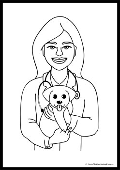 Veterinary Hospital Colouring Pages 7